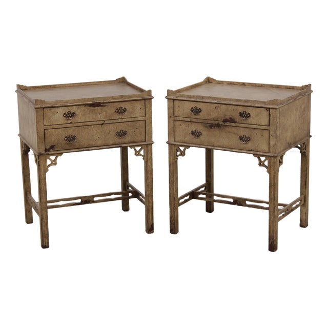 Pair of Hickory Chair Thomas O'Brien 2 Drawer Nightstands For Sale