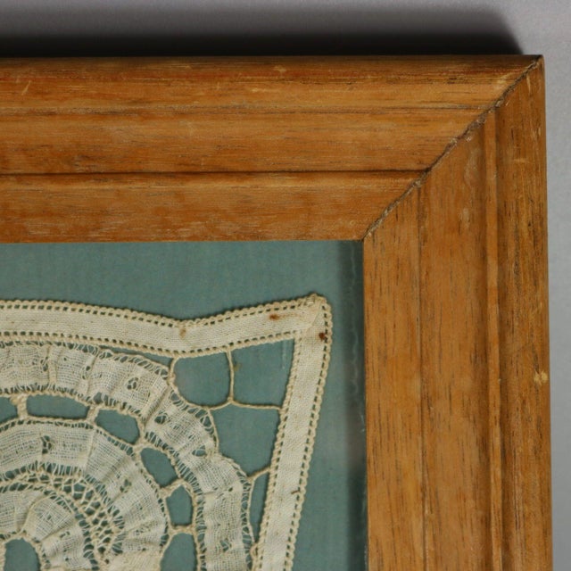 Circa 1700 Lace Embroidered Picture For Sale - Image 10 of 12