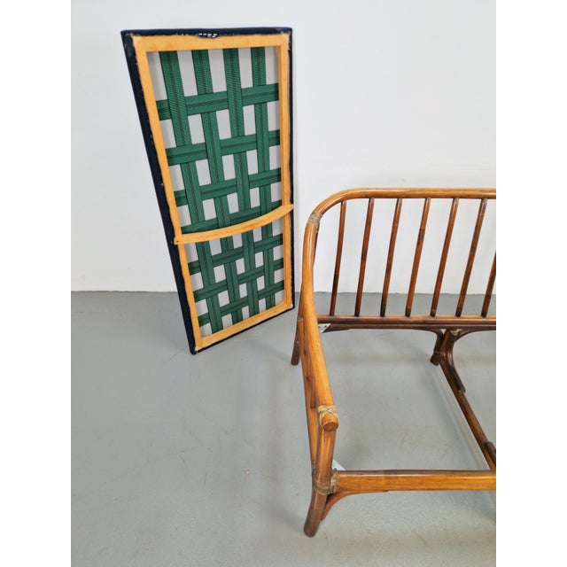 Organic Modern Bamboo and Rattan Loveseat from McGuire, 1970s For Sale - Image 9 of 18