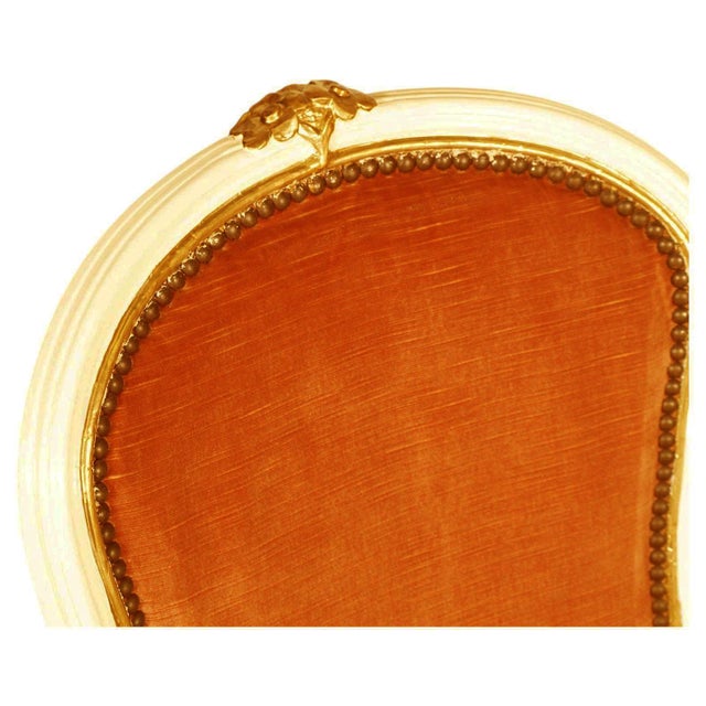 20th Century Louis XV Venetian Ivory Lacquered and Gilt Armchair from Testolini & Salviati, Italy, 1930s For Sale - Image 4 of 11