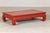 Vintage Chinese Red Lacquered Low Kang Table with Curved Legs For Sale - Image 10 of 12