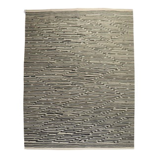 Late 20th Century Zebra Like Motif Modern Persian Kilim - 8'4" x 11'4" For Sale