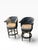 2010s Pama Furniture Black and Gold Swivel Bar Stools - Set of 2 For Sale - Image 5 of 10