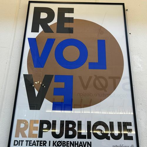 Danish Handmade Glass Framed Poster For Sale - Image 4 of 5