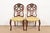 An outstanding pair of antique French Provincial Louis XV style side chairs or dining chairs By Romweber USA, Circa 1920s...