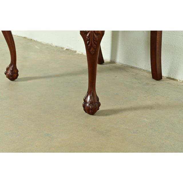 Smith & Watson Georgian Carved Mahogany Dining Chairs, Set of Eight For Sale - Image 9 of 13