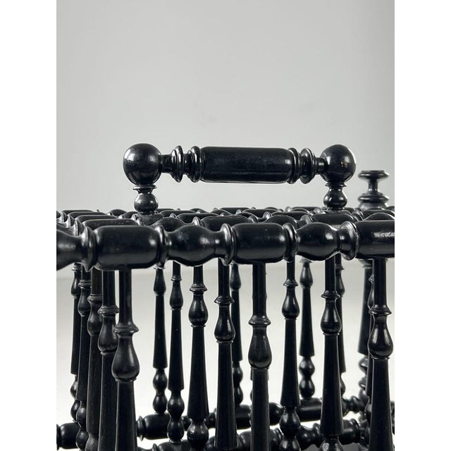 Wood Napoleon III Magazine Rack For Sale - Image 7 of 11