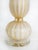 Late 20th Century Vintage Murano Sommeroso Gold-Infused Venetian Glass Lamp, Lucite Base, Signed For Sale - Image 5 of 10