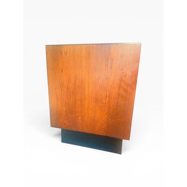 1960s Pair of Danish Modern Dyrlund Rosewood Floating Nightstands or Bedside Cabinets For Sale In Boston - Image 6 of 12