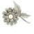 1990s Mikimoto Estate Akoya Flower Pearl Brooch Pin Sterling Silver 6.16 mm For Sale - Image 10 of 11