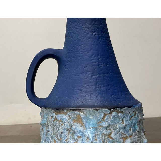Mid-Century Modern West German Pottery WGP Fat Lava Floor Vase from Carstens Tönnieshof, 1960s For Sale - Image 13 of 18