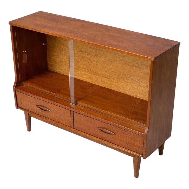 Low Mid-Century Teak Display Cabinet from Jentique, 1960s For Sale