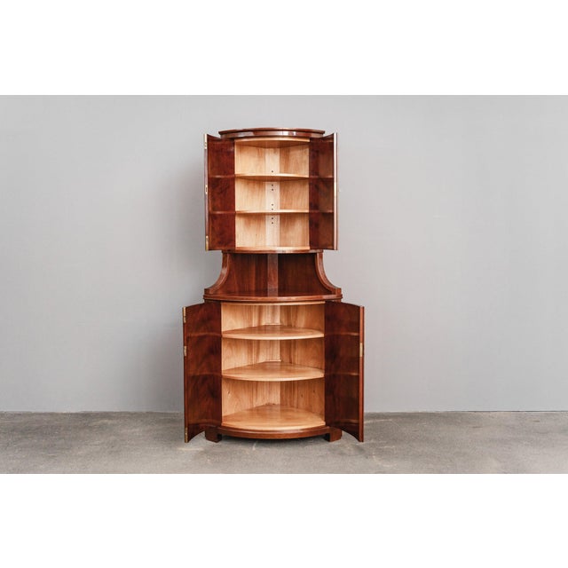 Corner Cabinet in Biedermeier Style For Sale - Image 3 of 18