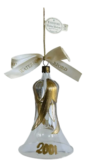 Waterford 2001 Holiday Heirlooms Lucerne Bell Ornament W/ Box