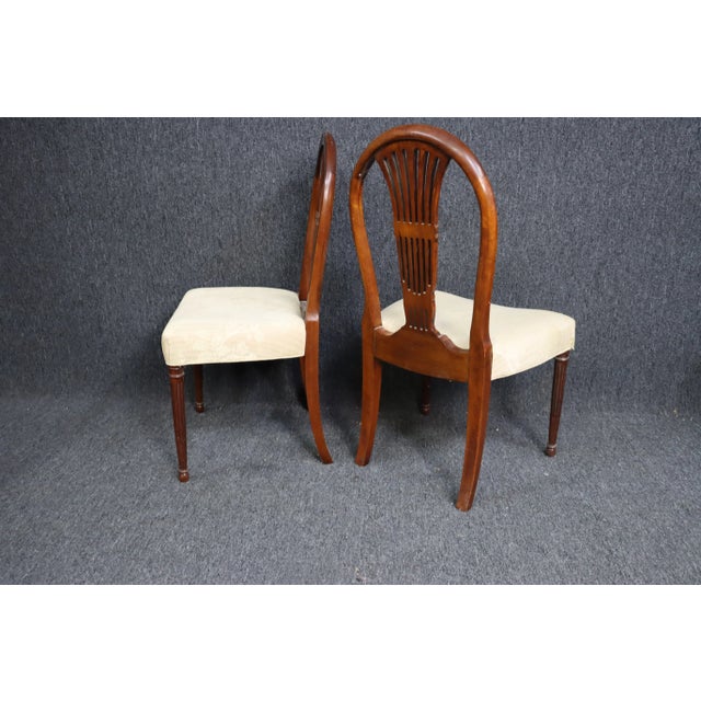 Hickory Chair Regency Style Carved Mahogany Dining Chairs - Set of 4 For Sale - Image 9 of 11