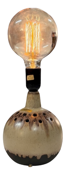 Illuminated Ceramic Table Lamp from P.M. Keramik, 1970s