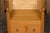 Brown Orkney Island Scottish Oak Wingback Chair with Two Drawers, Vintage For Sale - Image 8 of 12
