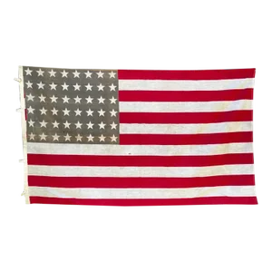 Antique Cotton 48 Star American Flag