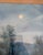 19th Century American Pastel Moonlit Nocturne Pastural Landscape With Haystacks For Sale - Image 12 of 16