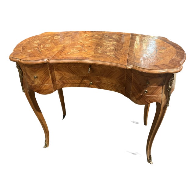 Louis XVI Marquetry Dressing Table, 1930s For Sale