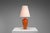 Mid-Century Modern Vintage Wooden Table Lamp with Cone Lampshade, 1970s For Sale - Image 3 of 10