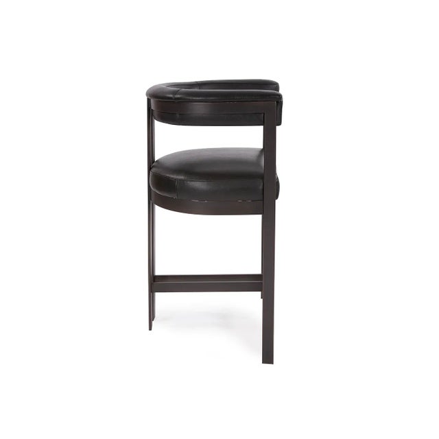 The Carson Leather Counter Stool Take a seat! Our contemporary styled Carson Counter Stool features an iron frame finished...