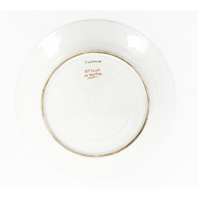 Ceramic Napoleon Sevres Porcelain Cabinet Plates, Set of 2 For Sale - Image 7 of 17