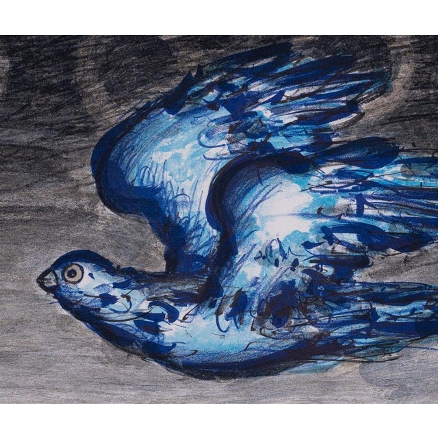 Modern Franz Priking, Bluebird, Lithograph For Sale - Image 3 of 7