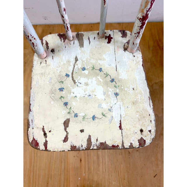 Antique 1890s Rustic Farmhouse Child’s Chair For Sale In Los Angeles - Image 6 of 12