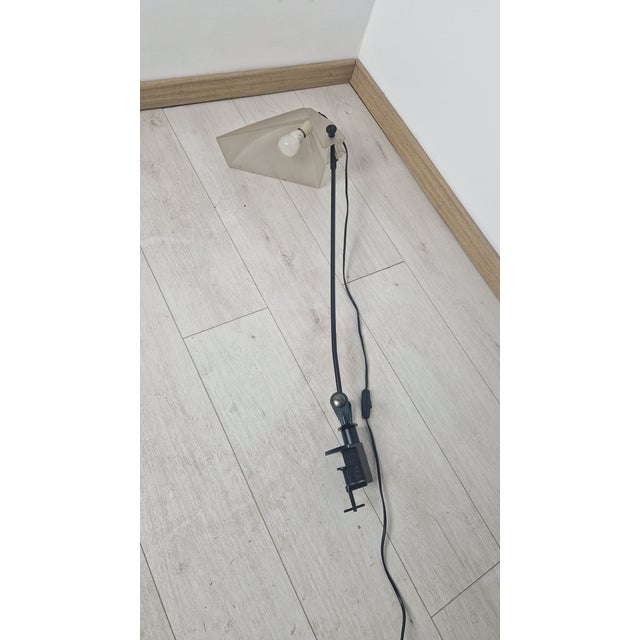 1980s Design Clamp Lamp, Dilem E63 Model, Umberto Riva for Fontana Arte by Umberto Riva For Sale - Image 13 of 14