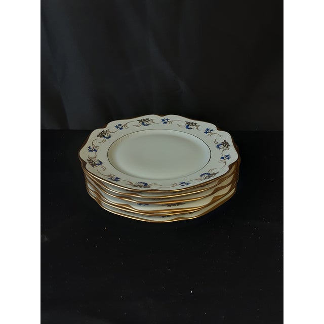 1900 - 1909 Vintage Set of 6 Porcelain Kpm Dinner Plates For Sale - Image 5 of 5