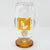 Mid-Century Modern Mid Century Scandinavian Cut Glass Pedestal Vase For Sale - Image 3 of 10