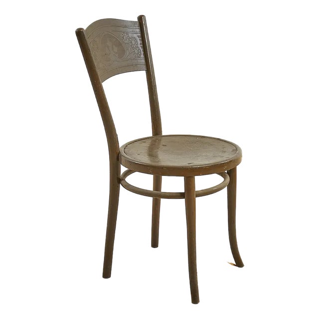 Thonet Style Chair in Wood For Sale
