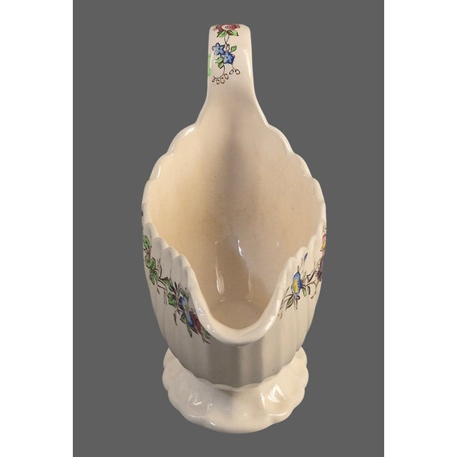 Spode Vintage Spode Copeland England Felicity Floral Pattern Gravy Boat For Sale - Image 4 of 8