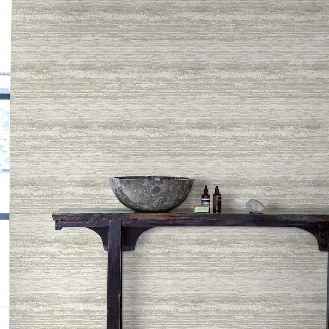 Like layers of sand seen on the Desert Horizon, this cool and contemporary pewter-colored wallpaper adds textural depth to...