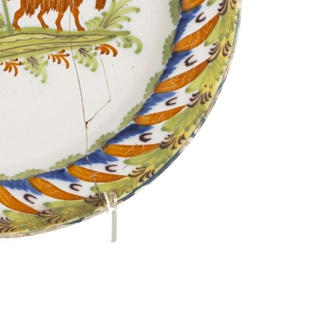 19th Century Earthenware Plate For Sale - Image 5 of 6