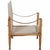 Kaare Klint Safari chair upholstered in canvas fabric and with a frame of ash. The chair is from the 1980s but was later...