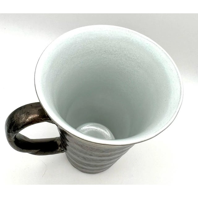 1970s Vintage Stoneware Coffee Mug For Sale - Image 4 of 7