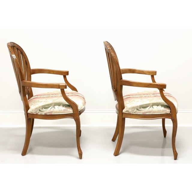 Century French Country Oval Back Dining Armchairs Pair Chairish