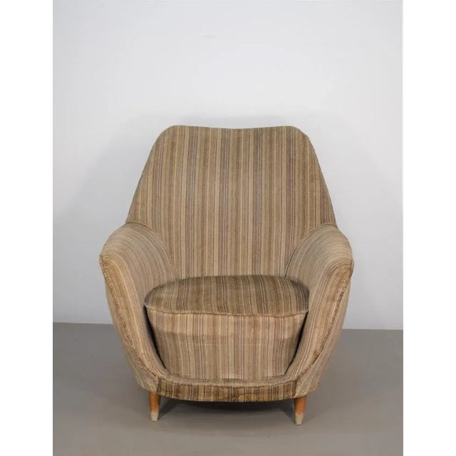 Wood Mid-Century Italian Armchair, 1950s For Sale - Image 7 of 13