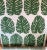8 yards Bassett Mcnab Banana Leaf Monstera Fabric. Large green banana leaves on crisp white linen/cotton ground. 54" wide....