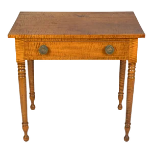 American Federal Tiger Maple Side Table