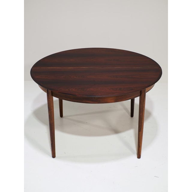 Round Extendable Butterfly Leaf Dining Table in Kingwood from Skovby, Denmark, 1960s For Sale - Image 12 of 18
