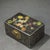 Vintage Chinese Zitan Wood Box With Gold Painted Bird & Gemstone Inlay - Chinoiserie Jewelry Box For Sale In Los Angeles - Image 6 of 9