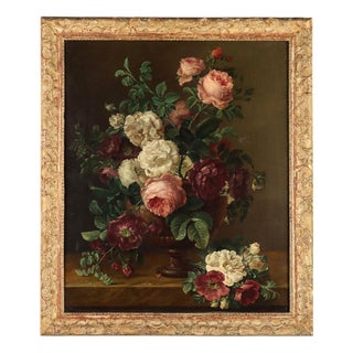 Elise Le Barbier Bruyère, Still Life, 1824, Oil on Canvas, Framed For Sale