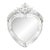 Venetian Heart Form Marginal Framed Mirror For Sale