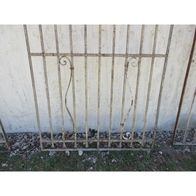 1900 - 1909 Antique Victorian Iron Gate Architectural Salvage Door For Sale - Image 5 of 7