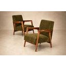 1960s Brazilian Modern Armchairs in Caviúna & Olive Mohair, Liceu de Artes e Ofícios For Sale - Image 16 of 18