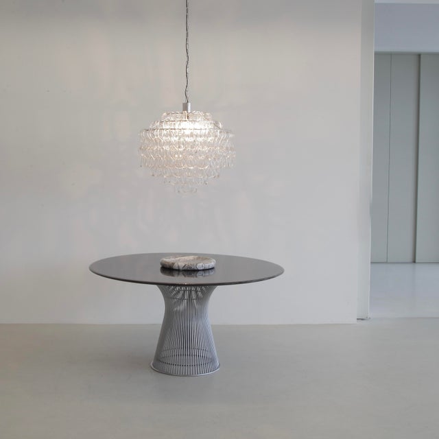 Metal Chandelier by Angelo Mangiarotti for Vetreria Vistosi, 1967 For Sale - Image 7 of 8