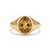 Contemporary Natural Citrine Signet Ring - Men' Signet Engagement Ring - November Birthstone Ring Us 7 For Sale - Image 3 of 3